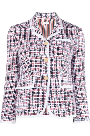 Thom Browne Check-pattern tweed jacket