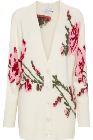 BLUMARINE Roses-jacquard cardigan