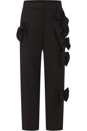 Simonetta Bow-detailing trousers