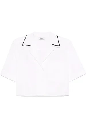 Sandro Knitted-collar shirt