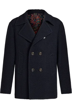 Etro Double-breasted wool peacoat
