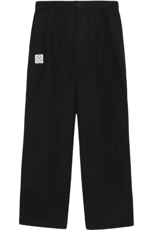 Izzue Logo-appliqu?? loose-fit trousers