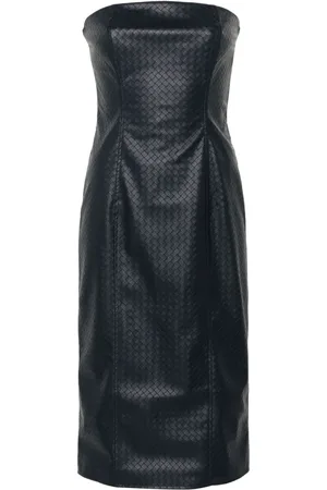 ROTATE Braided midi dress