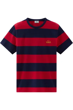 Woolrich Logo-print striped T-shirt