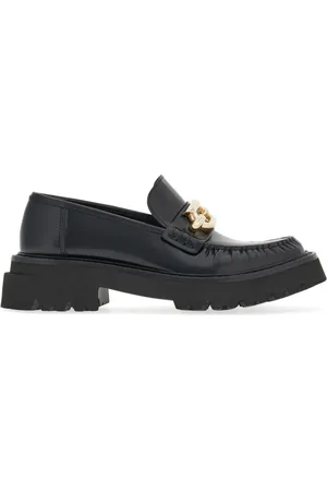 Salvatore Ferragamo Gancini-buckle leather loafers