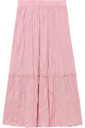 tout a coup A-line tiered midi skirt