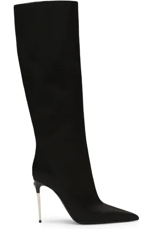Dolce & Gabbana Logo-plaque leather boots
