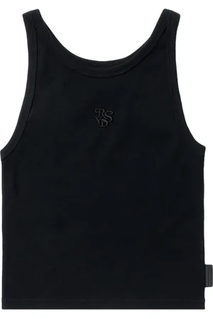 Izzue Monogram-embroidered cotton tank top