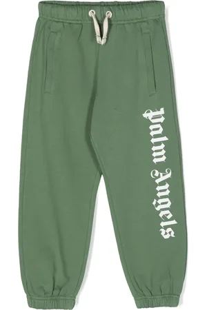 Palm Angels Logo-print drawstring track pants