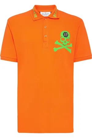 Philipp Plein Skull-print cotton polo shirt