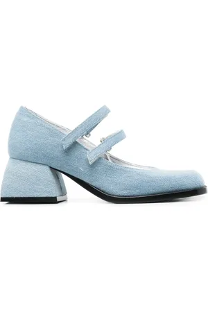 NODALETO Bulla denim 50mm pumps