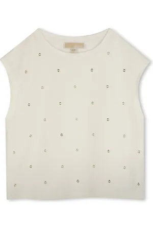 Michael Kors Eyelet-detail cotton T-shirt