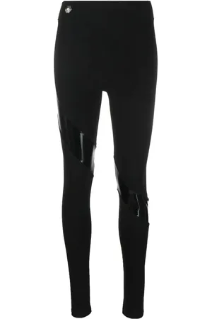 Philipp Plein Tape-detail stretch leggings