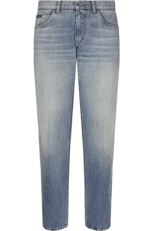 Dolce & Gabbana Straight-leg stonewashed jeans
