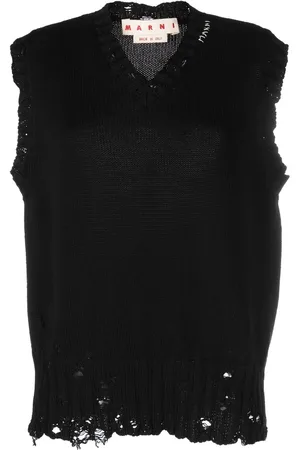 Marni V-neck cotton vest