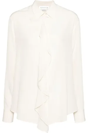 Victoria Beckham Ruffle-detail silk blouse