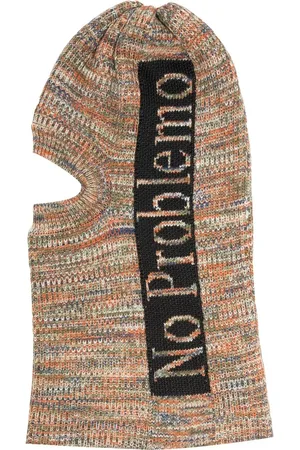 ARIES Logo-print knitted balaclava