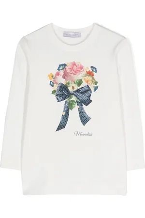 MONNALISA Floral-print T-shirt