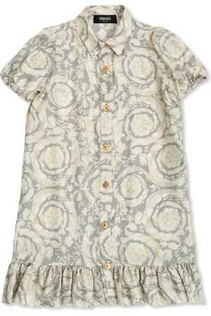 VERSACE Barocco-print short dress
