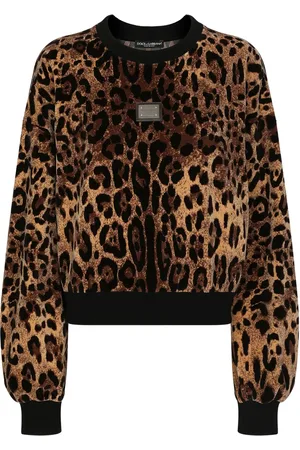 Dolce & Gabbana Leopard-jacquard chenille jumper