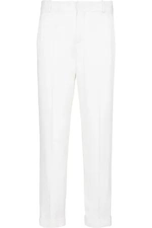 Balmain Monogram satin tailored trousers