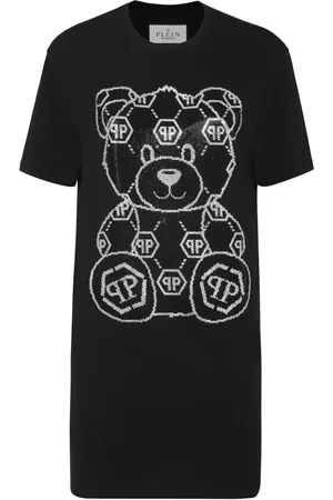 Philipp Plein Teddy bear-print mini dress