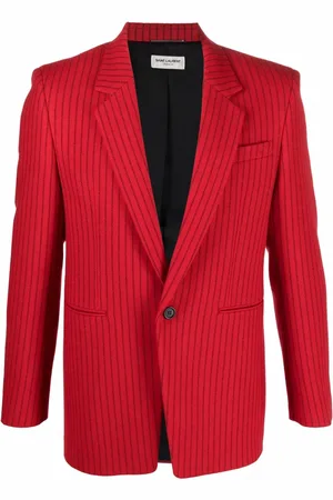 Saint Laurent Pinstripe-pattern single-breasted blazer