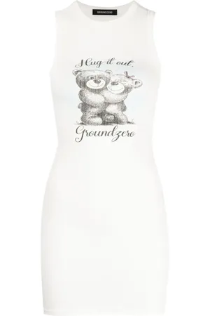 Ground Zero Slogan-print cotton T-shirt dress