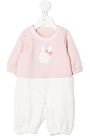 Familiar Appliqu??-detail cotton romper