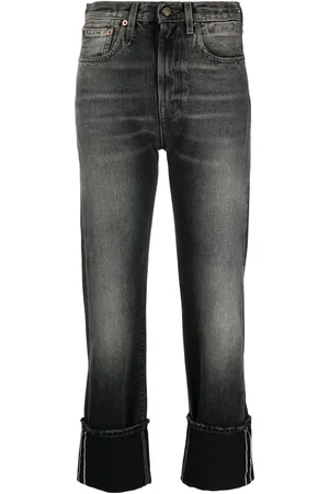 R13 Light-wash straight-leg jeans
