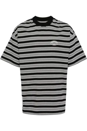 Izzue Striped logo t-shirt