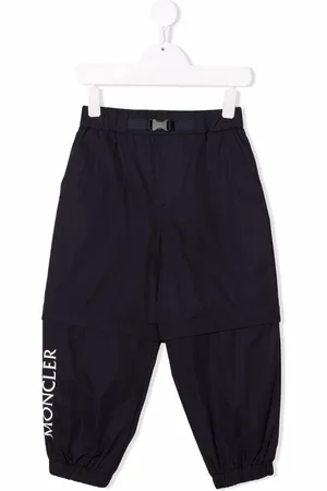 Moncler Logo-print layered-effect trousers