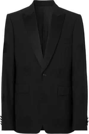 Burberry Oak Leaf Crest jacquard tuxedo jacket