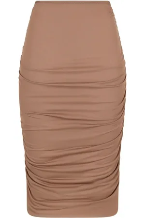 Dolce & Gabbana Draped-detail midi skirt