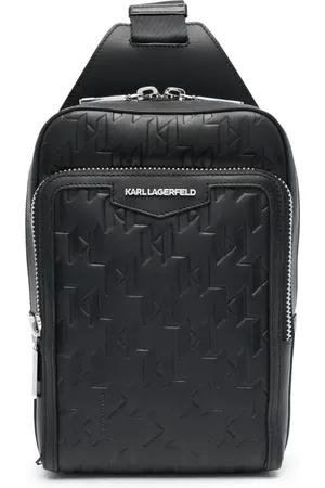Karl Lagerfeld K/Loom leather sling bag