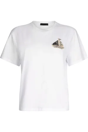 Liu Jo Rhinestone-boat T-shirt