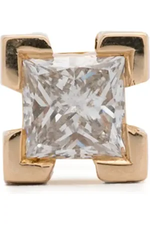 Maria Black 14K yellow Modular Square diamond earring