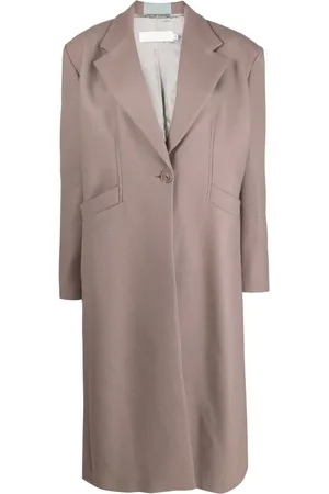 Destree Barbara stripe-detail single-breasted coat