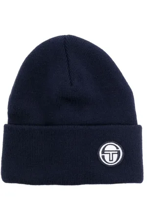 Sergio Tacchini Logo-patch ribbed-knit beanie