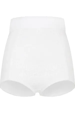Dolce & Gabbana High-waisted lace-panel briefs