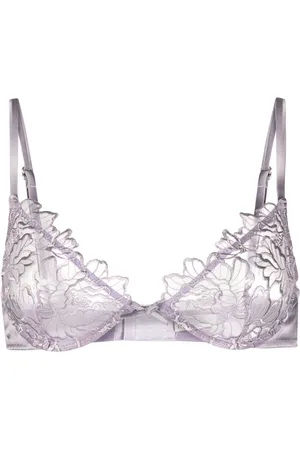 FLEUR DU MAL Whitney embroidered demi bra