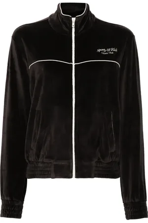 Sporty & Rich Velour zip-up jacket