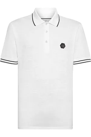 Philipp Plein Logo-appliqu?? cotton polo shirt