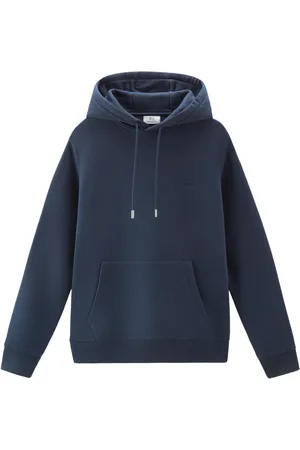 Woolrich Logo-embroidered cotton hoodie