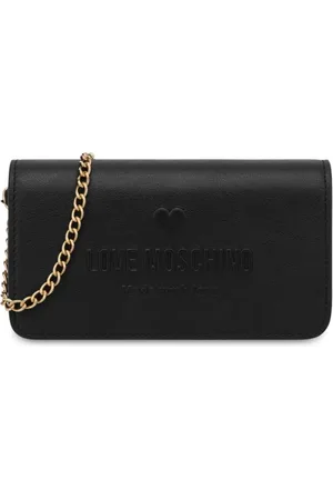 Moschino Logo-embossed leather purse