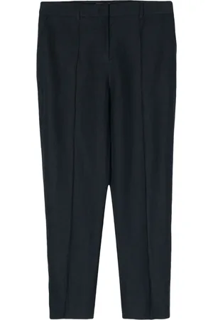N.PEAL Harper linen cropped trousers