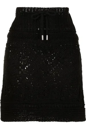 GOEN.J Ribbed crochet-knit mini skirt
