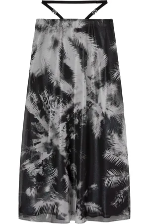 Palm Angels Blueprint midi skirt