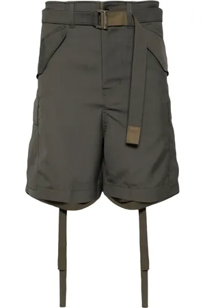 SACAI Belted cargo shorts