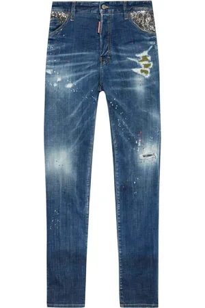 Dsquared2 Distressed straight jeans